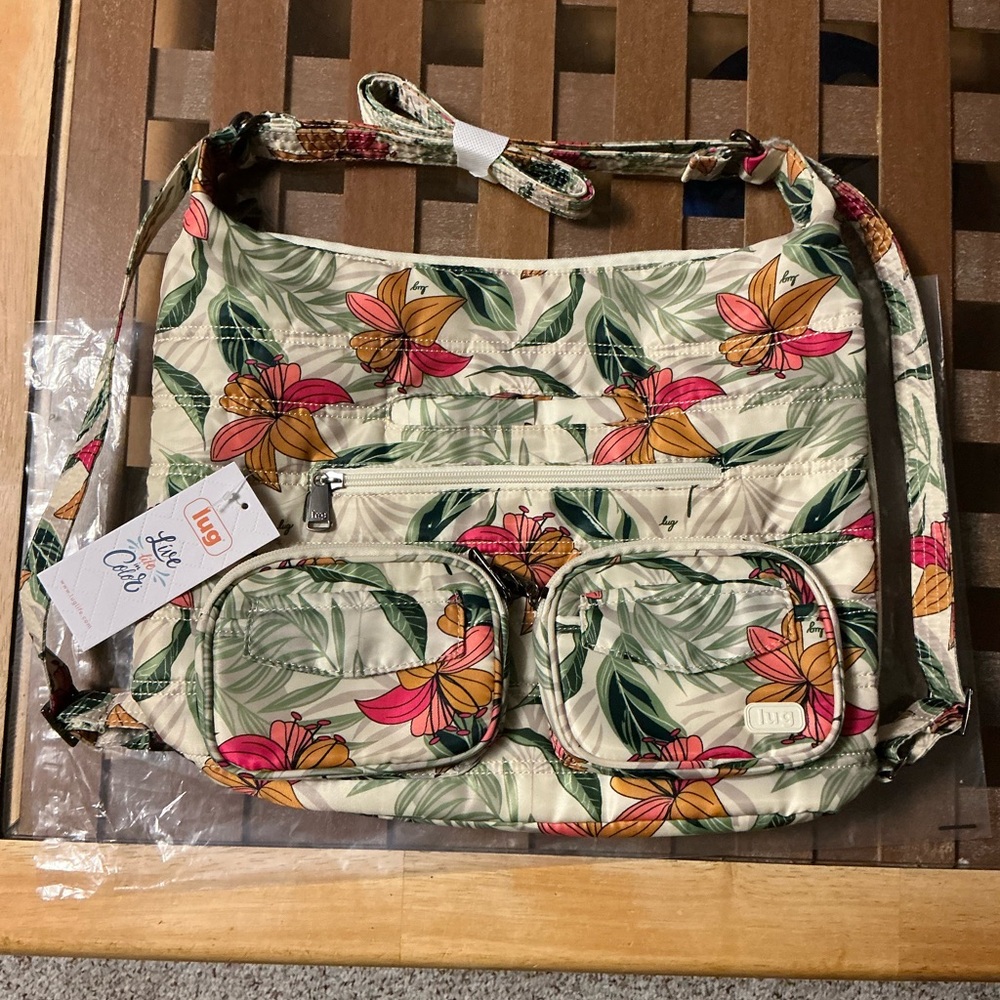Lug Zipliner Convertible Shoulder Backpack Purse Hobo Bag